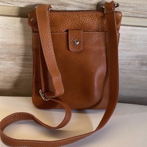 Roots Leather Crossbody Bag